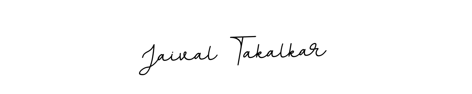 Make a beautiful signature design for name Jaival Takalkar. With this signature (BallpointsItalic-DORy9) style, you can create a handwritten signature for free. Jaival Takalkar signature style 11 images and pictures png