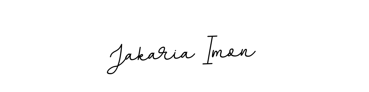 Design your own signature with our free online signature maker. With this signature software, you can create a handwritten (BallpointsItalic-DORy9) signature for name Jakaria Imon. Jakaria Imon signature style 11 images and pictures png