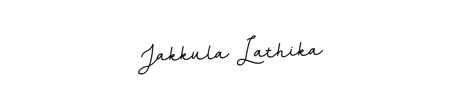 Use a signature maker to create a handwritten signature online. With this signature software, you can design (BallpointsItalic-DORy9) your own signature for name Jakkula Lathika. Jakkula Lathika signature style 11 images and pictures png