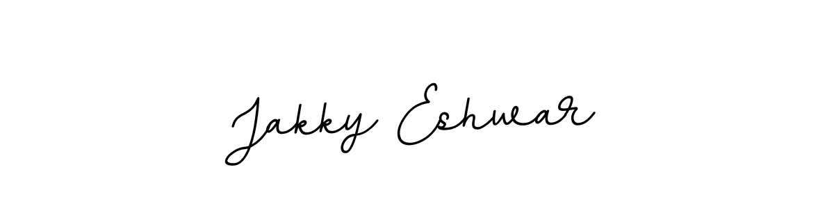 Create a beautiful signature design for name Jakky Eshwar. With this signature (BallpointsItalic-DORy9) fonts, you can make a handwritten signature for free. Jakky Eshwar signature style 11 images and pictures png