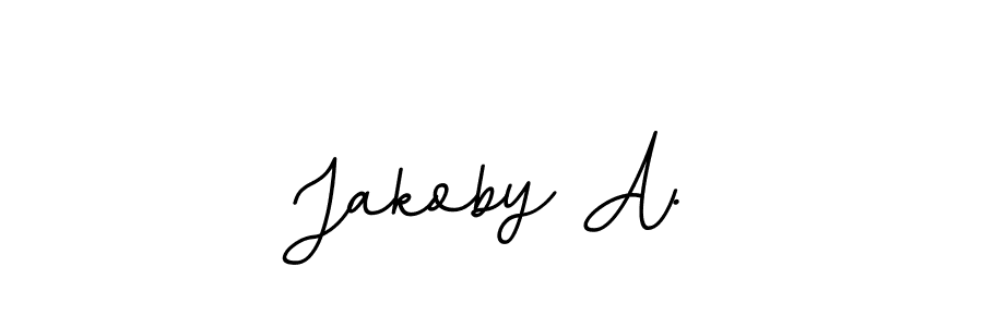 Also You can easily find your signature by using the search form. We will create Jakoby A. name handwritten signature images for you free of cost using BallpointsItalic-DORy9 sign style. Jakoby A. signature style 11 images and pictures png