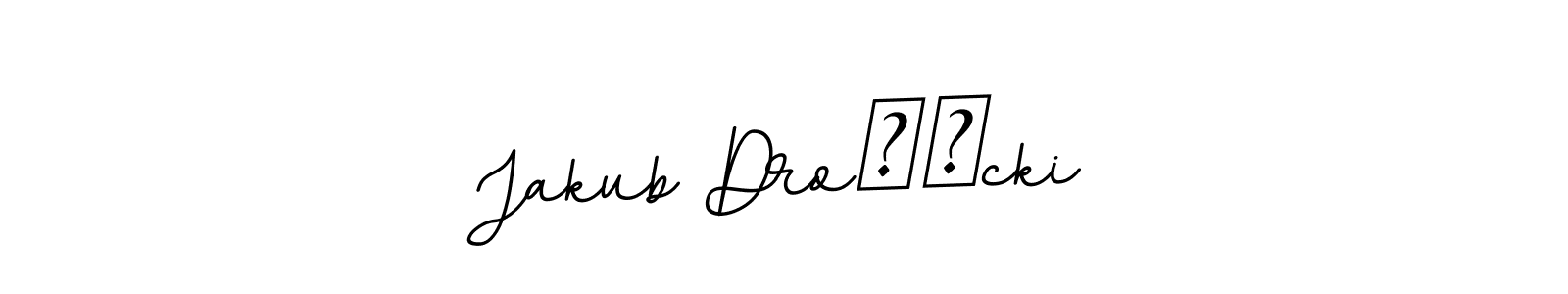 Jakub Drożęcki stylish signature style. Best Handwritten Sign (BallpointsItalic-DORy9) for my name. Handwritten Signature Collection Ideas for my name Jakub Drożęcki. Jakub Drożęcki signature style 11 images and pictures png