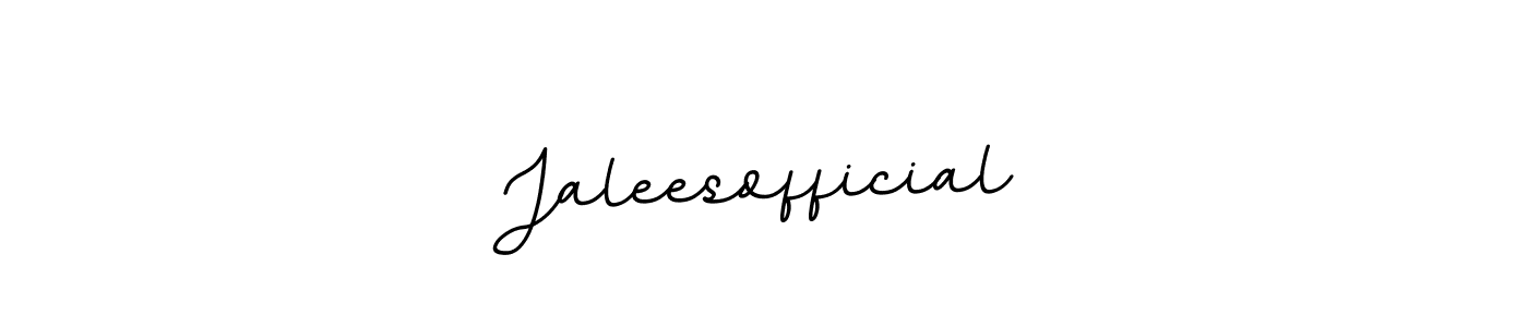 Use a signature maker to create a handwritten signature online. With this signature software, you can design (BallpointsItalic-DORy9) your own signature for name Jaleesofficial. Jaleesofficial signature style 11 images and pictures png