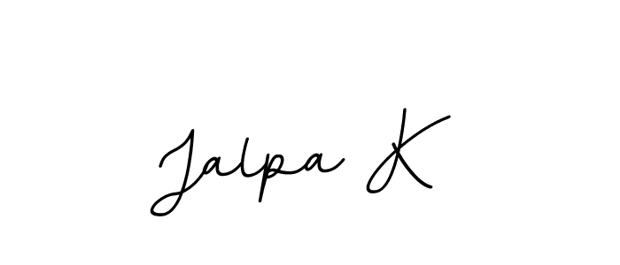 Make a beautiful signature design for name Jalpa K. With this signature (BallpointsItalic-DORy9) style, you can create a handwritten signature for free. Jalpa K signature style 11 images and pictures png