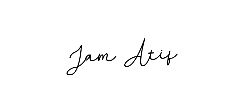 Design your own signature with our free online signature maker. With this signature software, you can create a handwritten (BallpointsItalic-DORy9) signature for name Jam Atif. Jam Atif signature style 11 images and pictures png