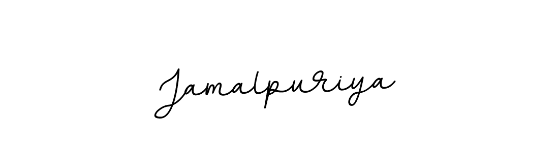 Use a signature maker to create a handwritten signature online. With this signature software, you can design (BallpointsItalic-DORy9) your own signature for name Jamalpuriya. Jamalpuriya signature style 11 images and pictures png