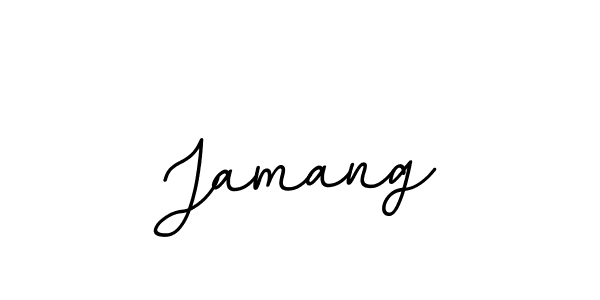 Design your own signature with our free online signature maker. With this signature software, you can create a handwritten (BallpointsItalic-DORy9) signature for name Jamang. Jamang signature style 11 images and pictures png