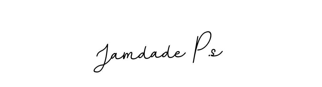 Design your own signature with our free online signature maker. With this signature software, you can create a handwritten (BallpointsItalic-DORy9) signature for name Jamdade P.s. Jamdade P.s signature style 11 images and pictures png