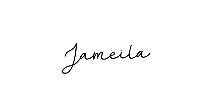 How to make Jameila name signature. Use BallpointsItalic-DORy9 style for creating short signs online. This is the latest handwritten sign. Jameila signature style 11 images and pictures png