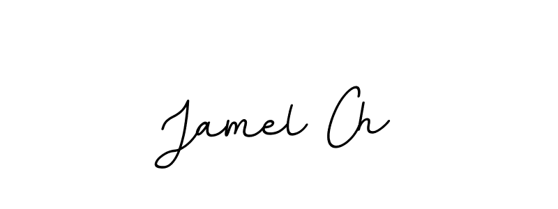 Make a beautiful signature design for name Jamel Ch. With this signature (BallpointsItalic-DORy9) style, you can create a handwritten signature for free. Jamel Ch signature style 11 images and pictures png