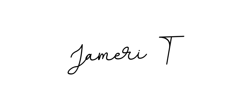 Make a beautiful signature design for name Jameri T. With this signature (BallpointsItalic-DORy9) style, you can create a handwritten signature for free. Jameri T signature style 11 images and pictures png
