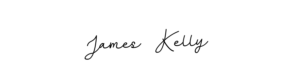 Make a beautiful signature design for name James  Kelly. With this signature (BallpointsItalic-DORy9) style, you can create a handwritten signature for free. James  Kelly signature style 11 images and pictures png