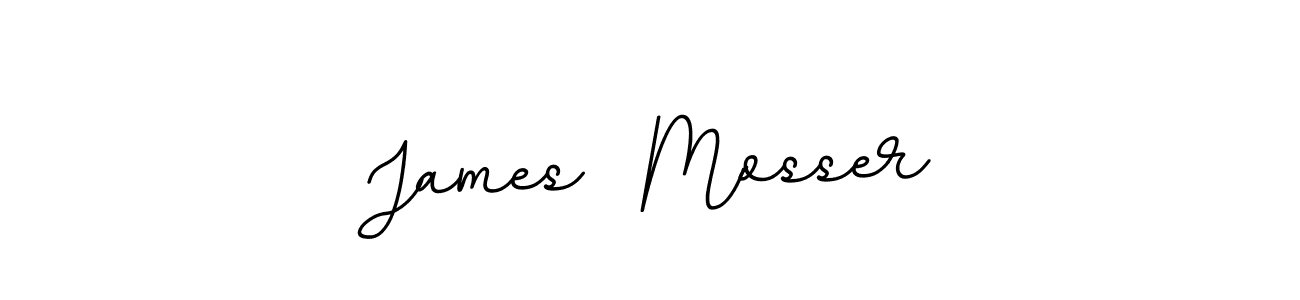 Use a signature maker to create a handwritten signature online. With this signature software, you can design (BallpointsItalic-DORy9) your own signature for name James  Mosser. James  Mosser signature style 11 images and pictures png