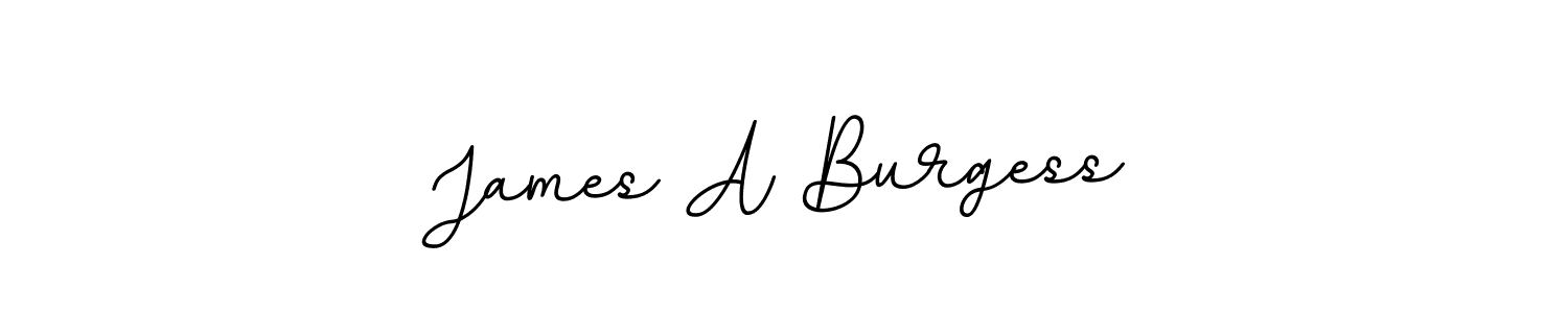 James A Burgess stylish signature style. Best Handwritten Sign (BallpointsItalic-DORy9) for my name. Handwritten Signature Collection Ideas for my name James A Burgess. James A Burgess signature style 11 images and pictures png