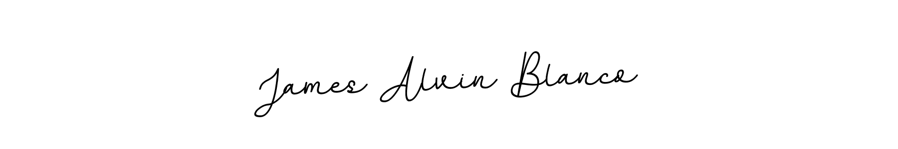 Also we have James Alvin Blanco name is the best signature style. Create professional handwritten signature collection using BallpointsItalic-DORy9 autograph style. James Alvin Blanco signature style 11 images and pictures png