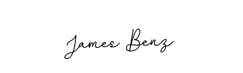 How to make James Benz name signature. Use BallpointsItalic-DORy9 style for creating short signs online. This is the latest handwritten sign. James Benz signature style 11 images and pictures png