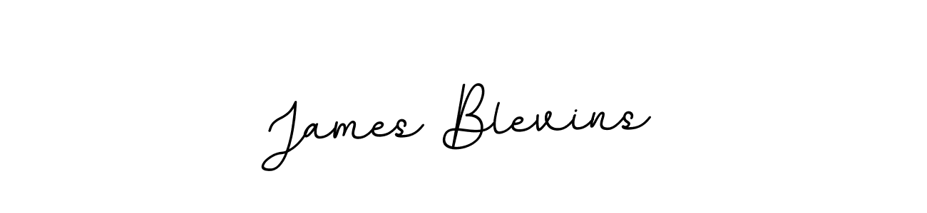 Design your own signature with our free online signature maker. With this signature software, you can create a handwritten (BallpointsItalic-DORy9) signature for name James Blevins. James Blevins signature style 11 images and pictures png