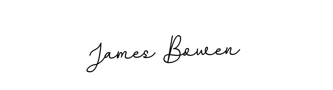 James Bowen stylish signature style. Best Handwritten Sign (BallpointsItalic-DORy9) for my name. Handwritten Signature Collection Ideas for my name James Bowen. James Bowen signature style 11 images and pictures png