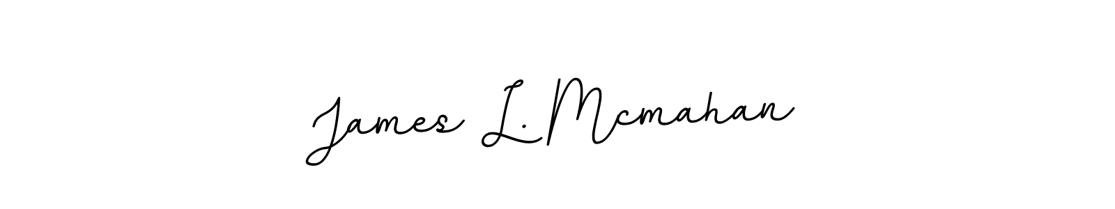 Make a beautiful signature design for name James L. Mcmahan. With this signature (BallpointsItalic-DORy9) style, you can create a handwritten signature for free. James L. Mcmahan signature style 11 images and pictures png