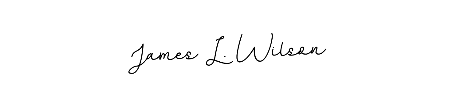 It looks lik you need a new signature style for name James L. Wilson. Design unique handwritten (BallpointsItalic-DORy9) signature with our free signature maker in just a few clicks. James L. Wilson signature style 11 images and pictures png