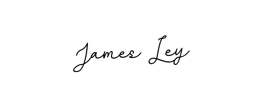 How to make James Ley name signature. Use BallpointsItalic-DORy9 style for creating short signs online. This is the latest handwritten sign. James Ley signature style 11 images and pictures png