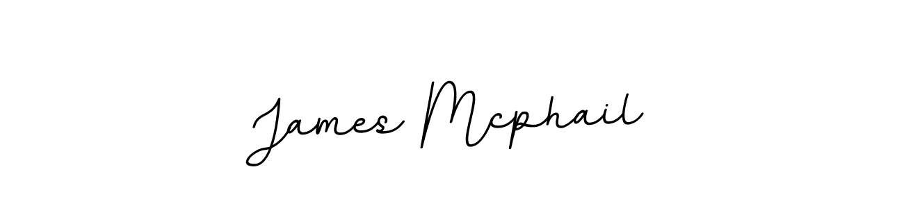 Make a beautiful signature design for name James Mcphail. With this signature (BallpointsItalic-DORy9) style, you can create a handwritten signature for free. James Mcphail signature style 11 images and pictures png