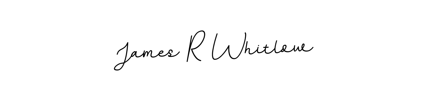 Design your own signature with our free online signature maker. With this signature software, you can create a handwritten (BallpointsItalic-DORy9) signature for name James R Whitlow. James R Whitlow signature style 11 images and pictures png