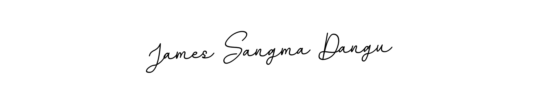 Make a beautiful signature design for name James Sangma Dangu. With this signature (BallpointsItalic-DORy9) style, you can create a handwritten signature for free. James Sangma Dangu signature style 11 images and pictures png