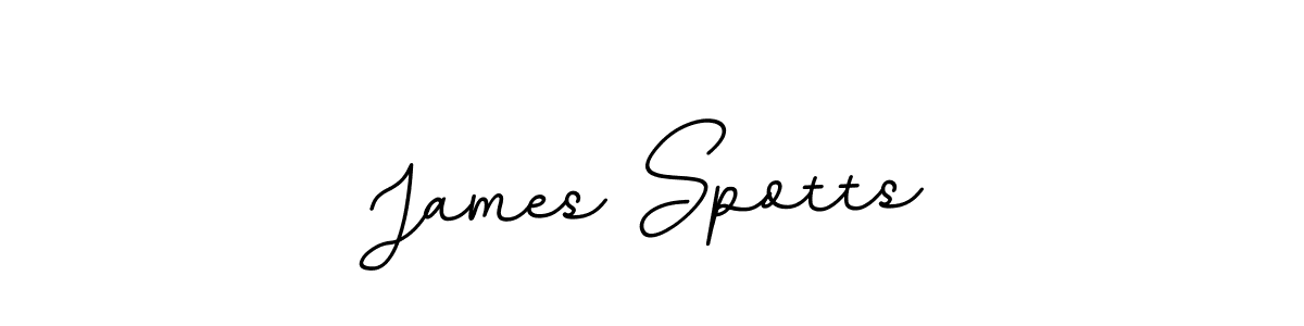 You should practise on your own different ways (BallpointsItalic-DORy9) to write your name (James Spotts) in signature. don't let someone else do it for you. James Spotts signature style 11 images and pictures png