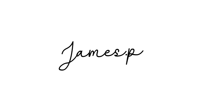 The best way (BallpointsItalic-DORy9) to make a short signature is to pick only two or three words in your name. The name James.p include a total of six letters. For converting this name. James.p signature style 11 images and pictures png