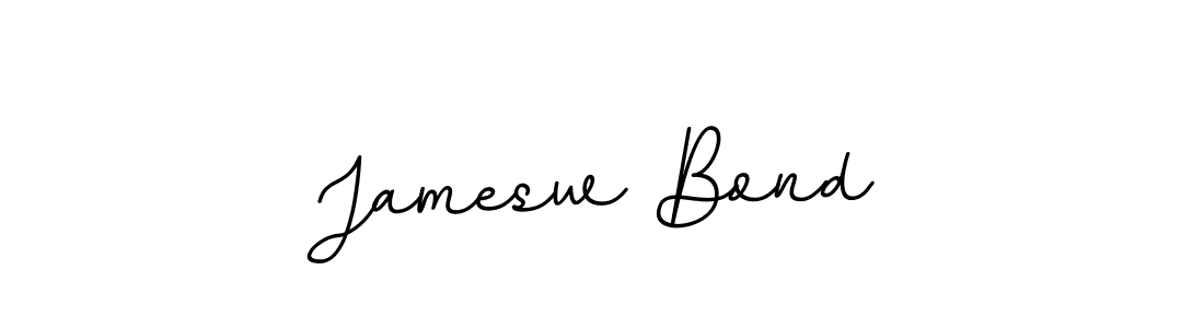 Design your own signature with our free online signature maker. With this signature software, you can create a handwritten (BallpointsItalic-DORy9) signature for name Jamesw Bond. Jamesw Bond signature style 11 images and pictures png