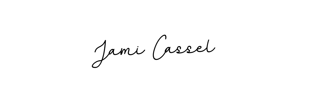 Create a beautiful signature design for name Jami Cassel. With this signature (BallpointsItalic-DORy9) fonts, you can make a handwritten signature for free. Jami Cassel signature style 11 images and pictures png