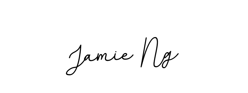 How to make Jamie Ng name signature. Use BallpointsItalic-DORy9 style for creating short signs online. This is the latest handwritten sign. Jamie Ng signature style 11 images and pictures png