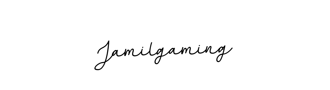 Make a beautiful signature design for name Jamilgaming. With this signature (BallpointsItalic-DORy9) style, you can create a handwritten signature for free. Jamilgaming signature style 11 images and pictures png