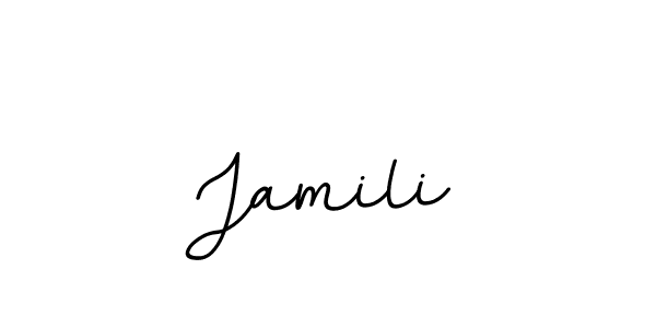 Jamili stylish signature style. Best Handwritten Sign (BallpointsItalic-DORy9) for my name. Handwritten Signature Collection Ideas for my name Jamili. Jamili signature style 11 images and pictures png