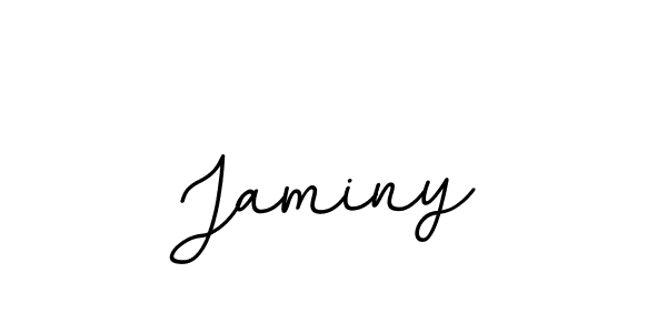 Design your own signature with our free online signature maker. With this signature software, you can create a handwritten (BallpointsItalic-DORy9) signature for name Jaminy. Jaminy signature style 11 images and pictures png