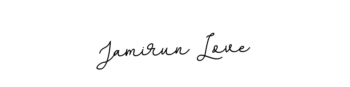 Make a beautiful signature design for name Jamirun Love. With this signature (BallpointsItalic-DORy9) style, you can create a handwritten signature for free. Jamirun Love signature style 11 images and pictures png