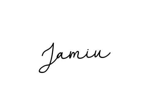 Make a beautiful signature design for name Jamiu. With this signature (BallpointsItalic-DORy9) style, you can create a handwritten signature for free. Jamiu signature style 11 images and pictures png