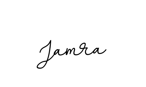 Design your own signature with our free online signature maker. With this signature software, you can create a handwritten (BallpointsItalic-DORy9) signature for name Jamra. Jamra signature style 11 images and pictures png