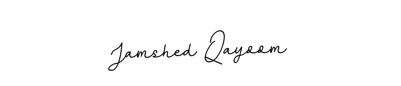 You should practise on your own different ways (BallpointsItalic-DORy9) to write your name (Jamshed Qayoom) in signature. don't let someone else do it for you. Jamshed Qayoom signature style 11 images and pictures png