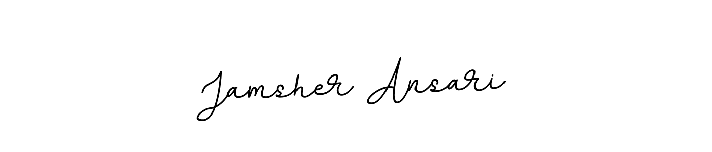 BallpointsItalic-DORy9 is a professional signature style that is perfect for those who want to add a touch of class to their signature. It is also a great choice for those who want to make their signature more unique. Get Jamsher Ansari name to fancy signature for free. Jamsher Ansari signature style 11 images and pictures png