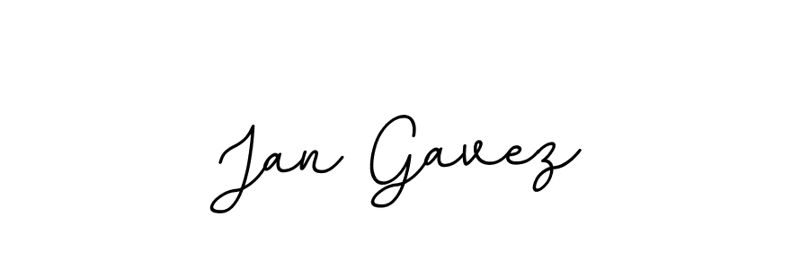 How to make Jan Gavez name signature. Use BallpointsItalic-DORy9 style for creating short signs online. This is the latest handwritten sign. Jan Gavez signature style 11 images and pictures png