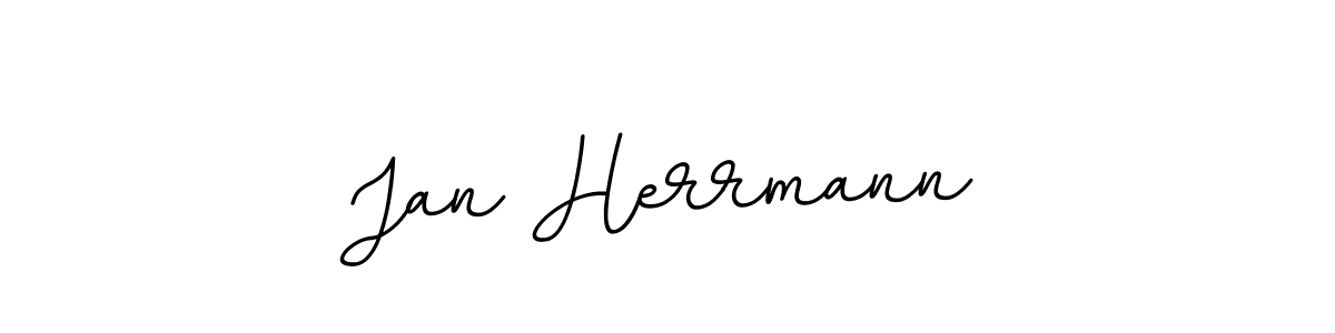 How to make Jan Herrmann name signature. Use BallpointsItalic-DORy9 style for creating short signs online. This is the latest handwritten sign. Jan Herrmann signature style 11 images and pictures png