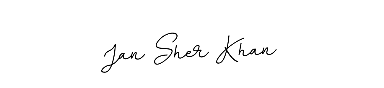 Make a beautiful signature design for name Jan Sher Khan. With this signature (BallpointsItalic-DORy9) style, you can create a handwritten signature for free. Jan Sher Khan signature style 11 images and pictures png