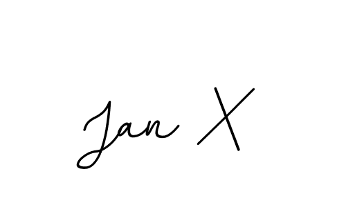 Use a signature maker to create a handwritten signature online. With this signature software, you can design (BallpointsItalic-DORy9) your own signature for name Jan X. Jan X signature style 11 images and pictures png