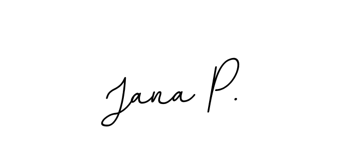 How to Draw Jana P. signature style? BallpointsItalic-DORy9 is a latest design signature styles for name Jana P.. Jana P. signature style 11 images and pictures png