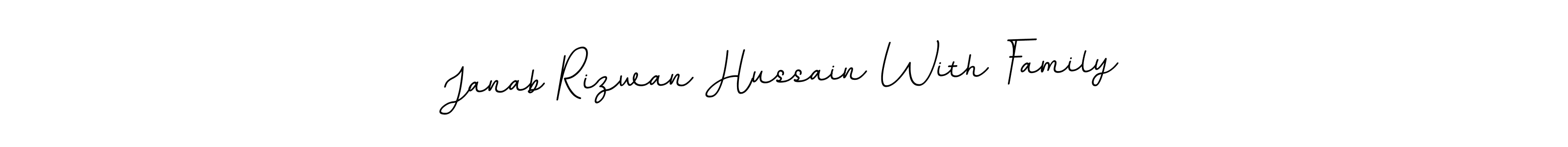 It looks lik you need a new signature style for name Janab Rizwan Hussain With Family. Design unique handwritten (BallpointsItalic-DORy9) signature with our free signature maker in just a few clicks. Janab Rizwan Hussain With Family signature style 11 images and pictures png