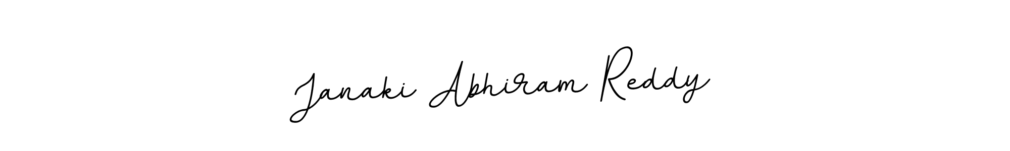 Create a beautiful signature design for name Janaki Abhiram Reddy. With this signature (BallpointsItalic-DORy9) fonts, you can make a handwritten signature for free. Janaki Abhiram Reddy signature style 11 images and pictures png