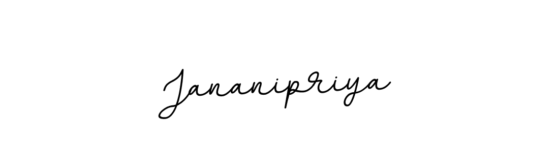 Use a signature maker to create a handwritten signature online. With this signature software, you can design (BallpointsItalic-DORy9) your own signature for name Jananipriya. Jananipriya signature style 11 images and pictures png