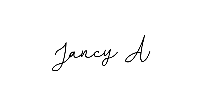 How to Draw Jancy A signature style? BallpointsItalic-DORy9 is a latest design signature styles for name Jancy A. Jancy A signature style 11 images and pictures png